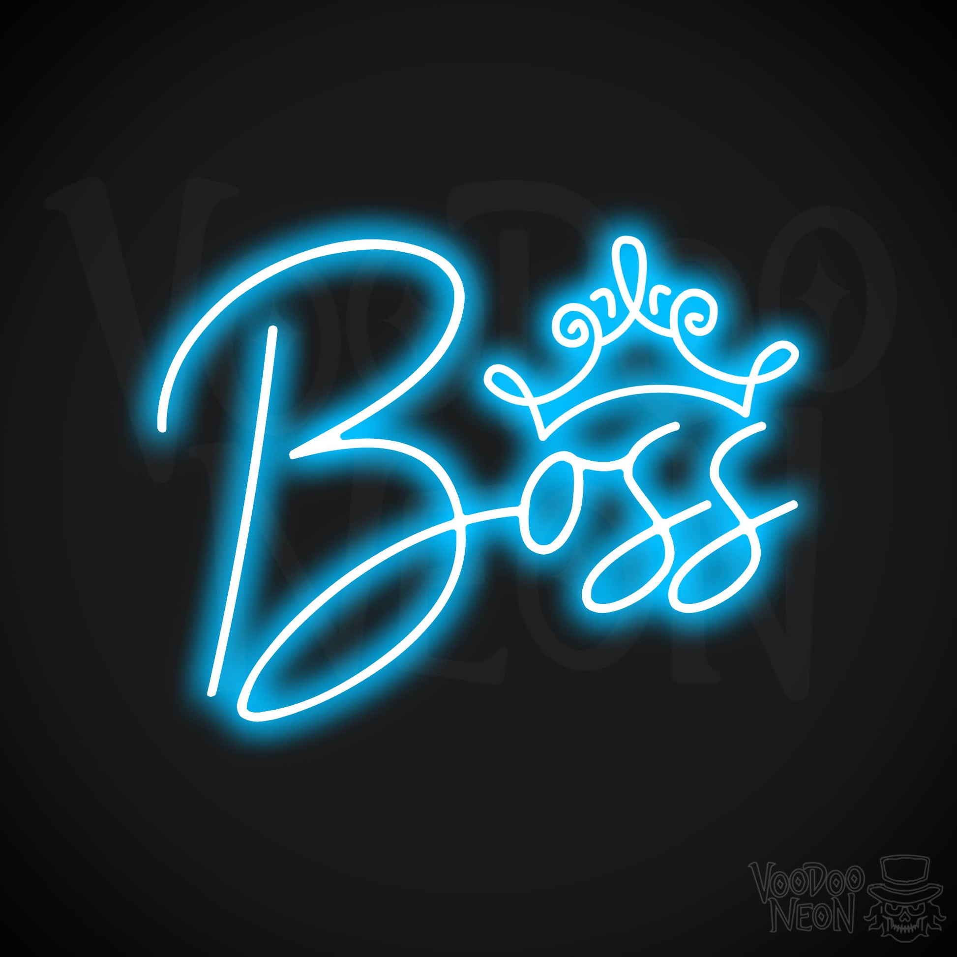 Boss Woman LED Neon - Dark Blue