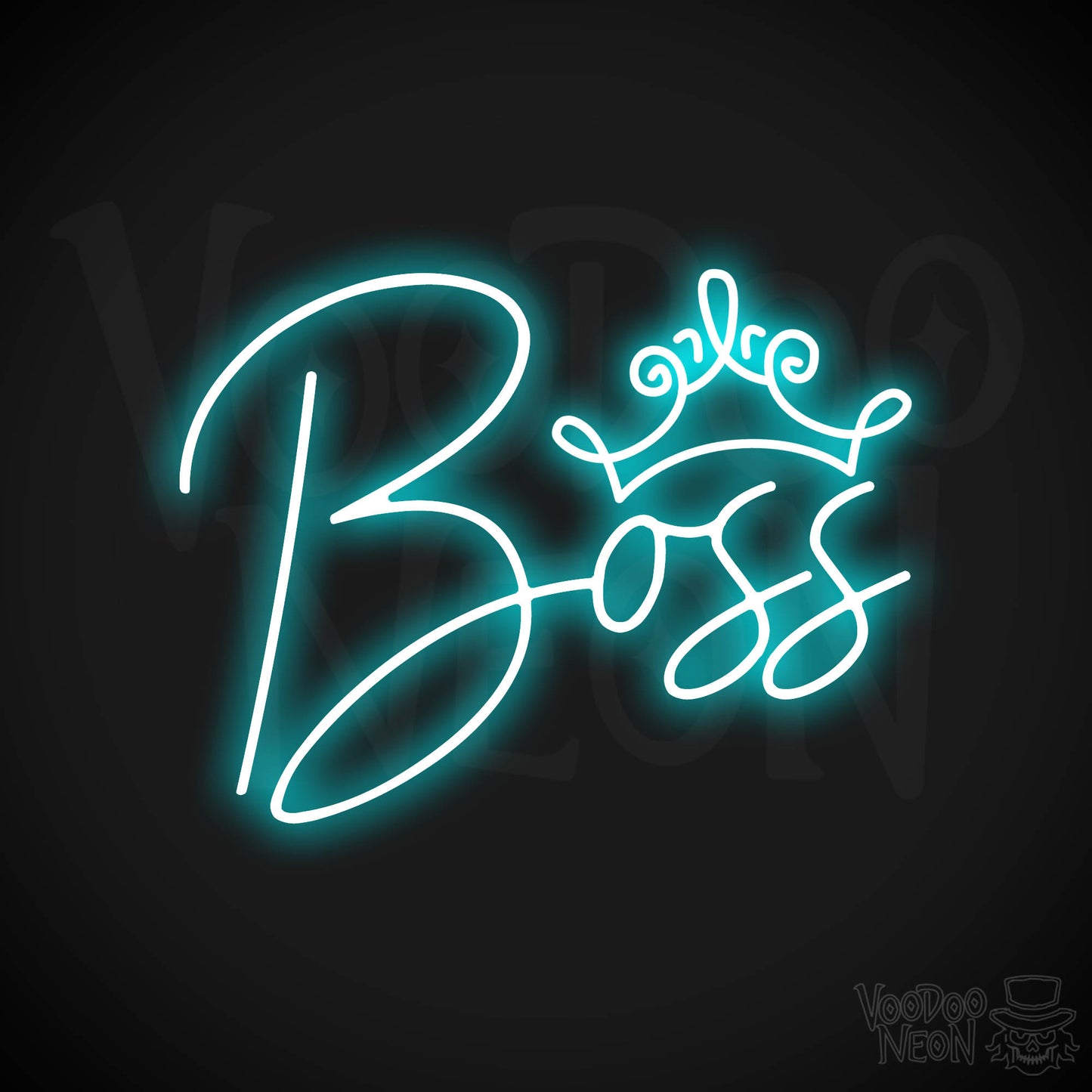 Boss Woman LED Neon - Ice Blue