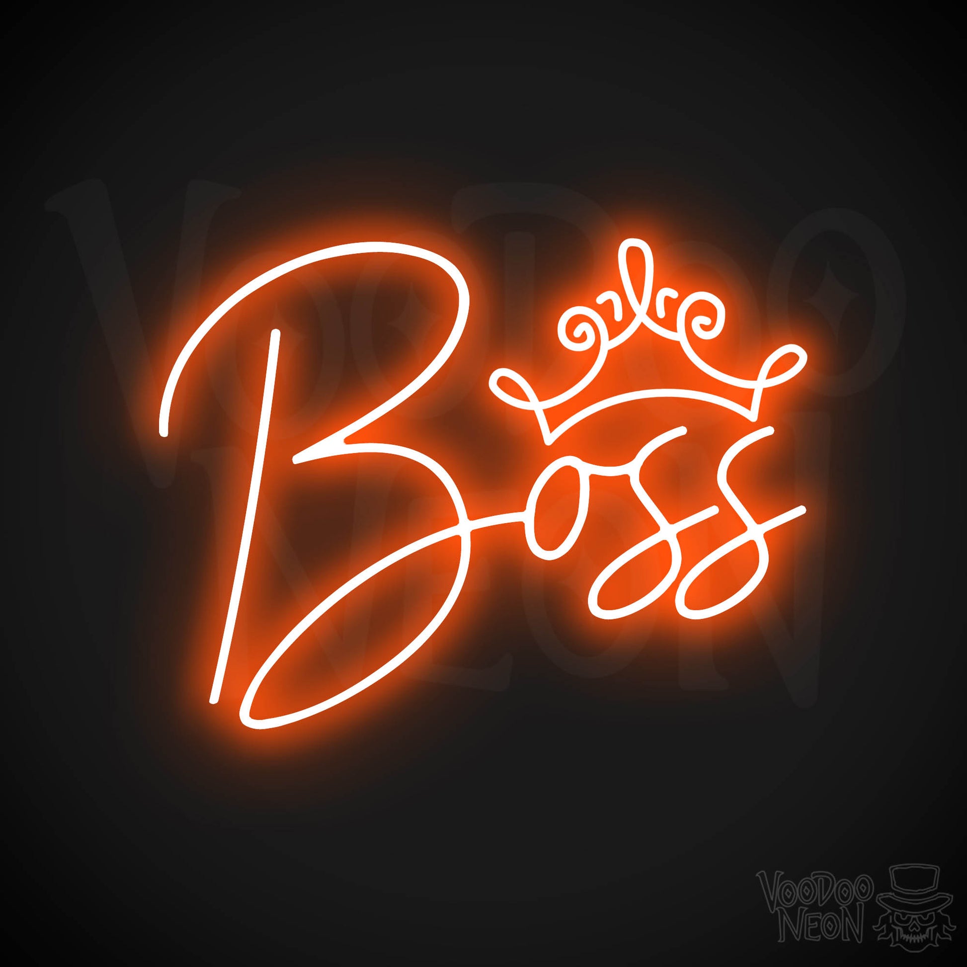 Boss Woman LED Neon - Orange
