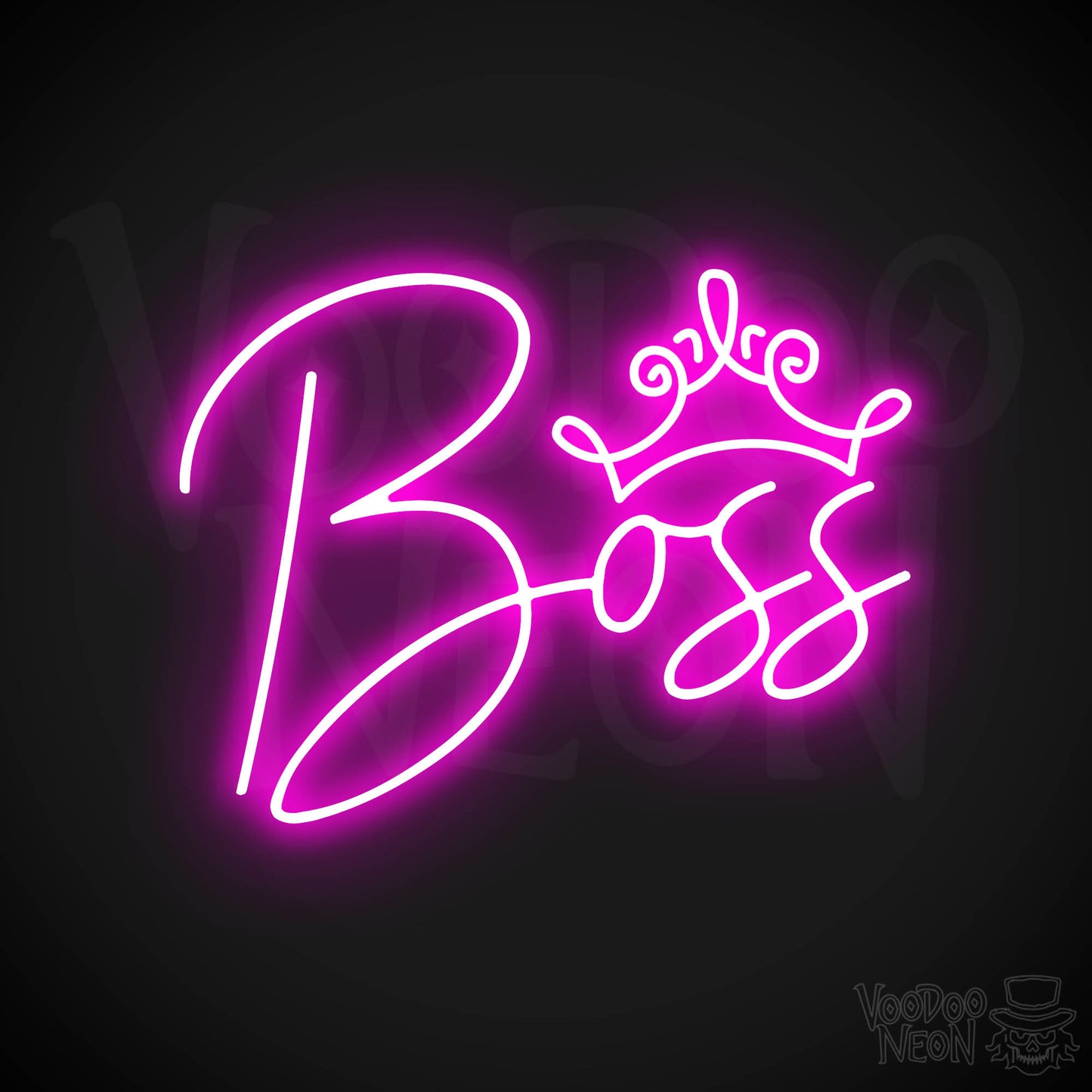 Boss Woman LED Neon - Pink