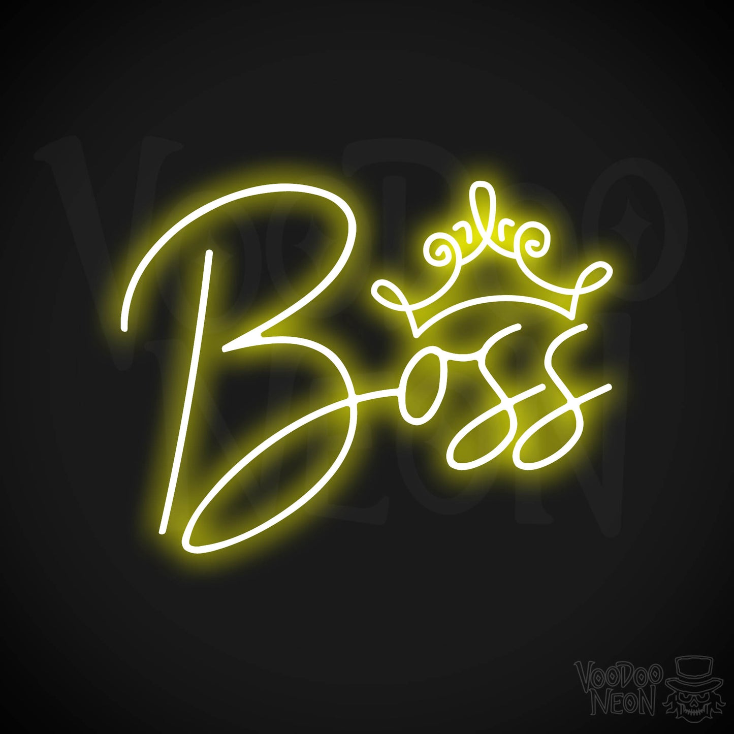 Boss Woman LED Neon - Yellow