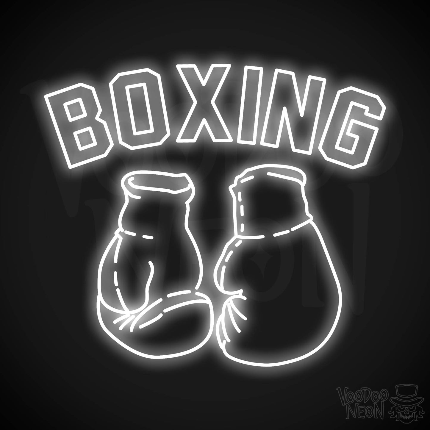 Boxing LED Neon - White