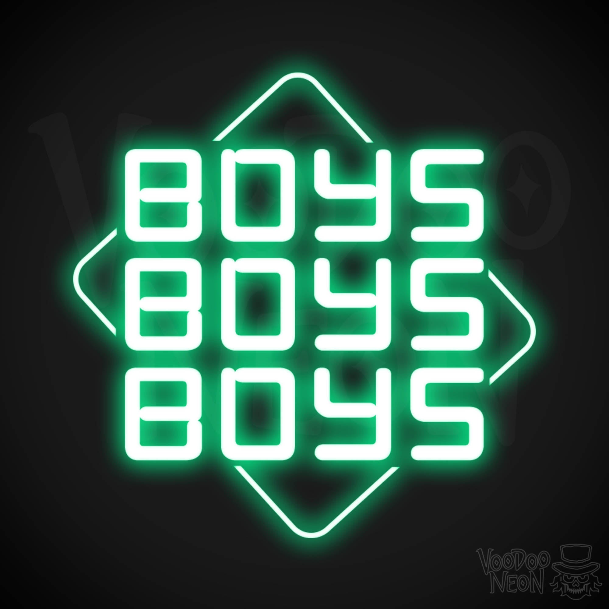 Boys boys boys neon 2024 sign