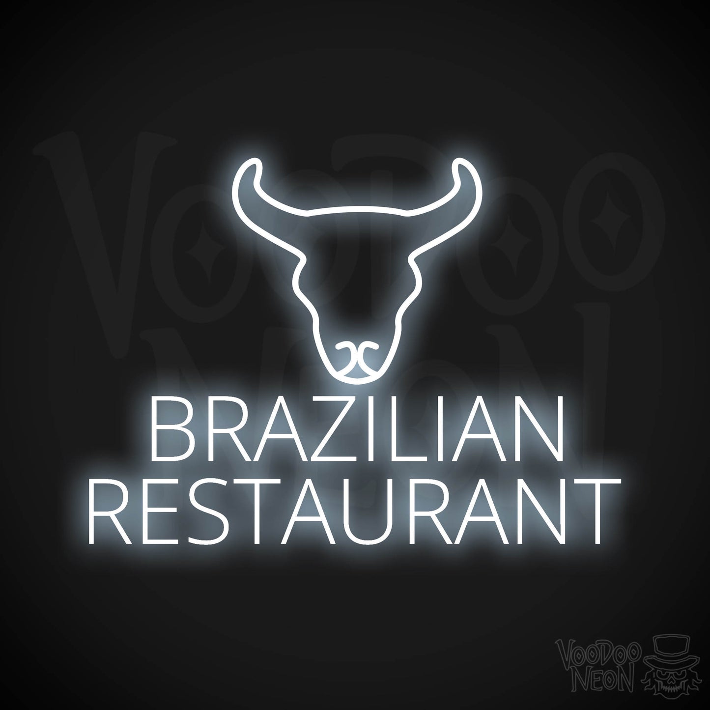 Brazilian Restaurant LED Neon - Cool White