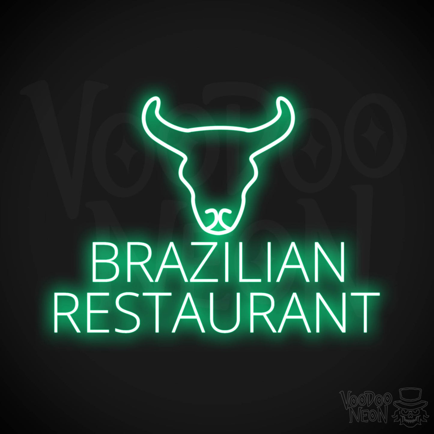 Brazilian Restaurant LED Neon - Green