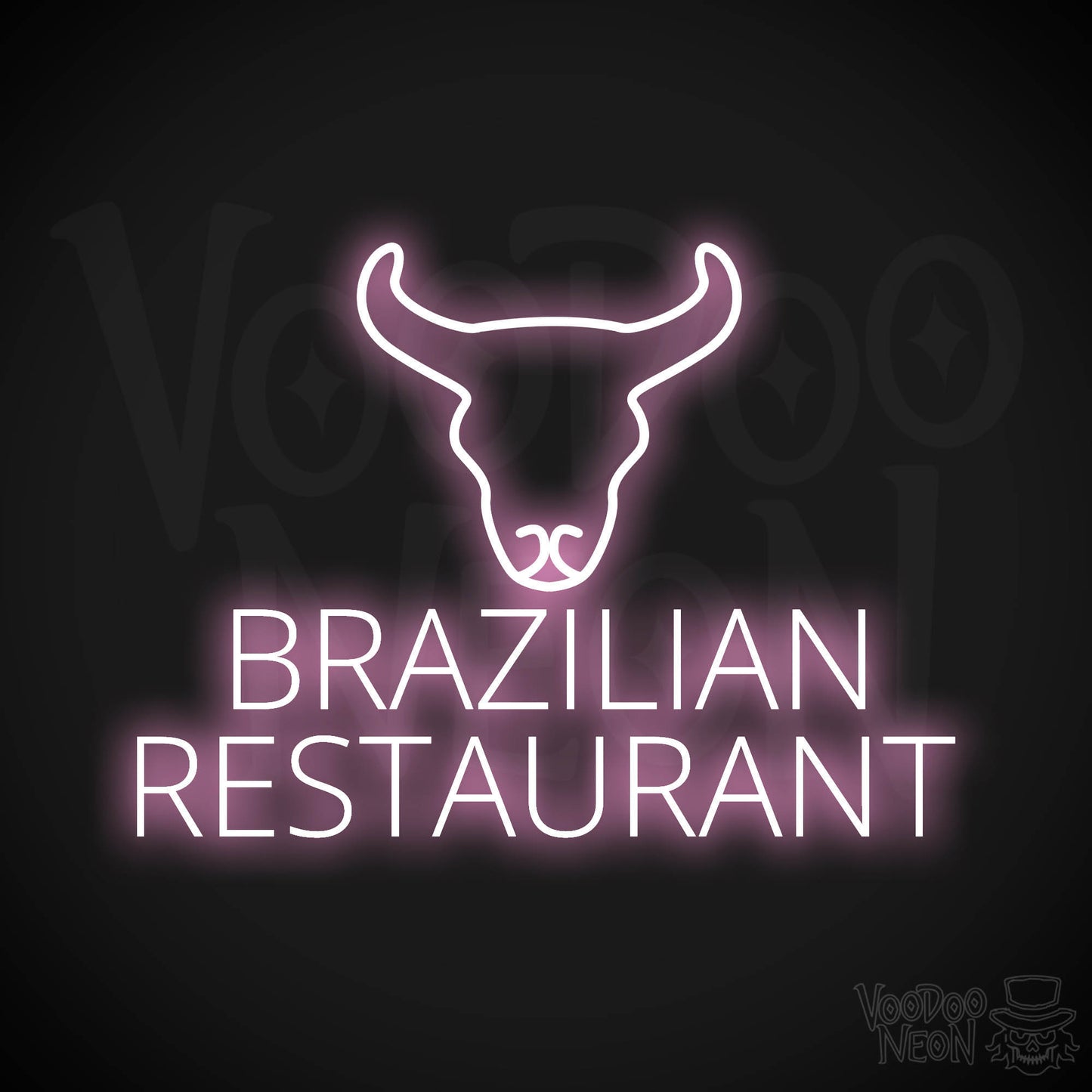 Brazilian Restaurant LED Neon - Light Pink