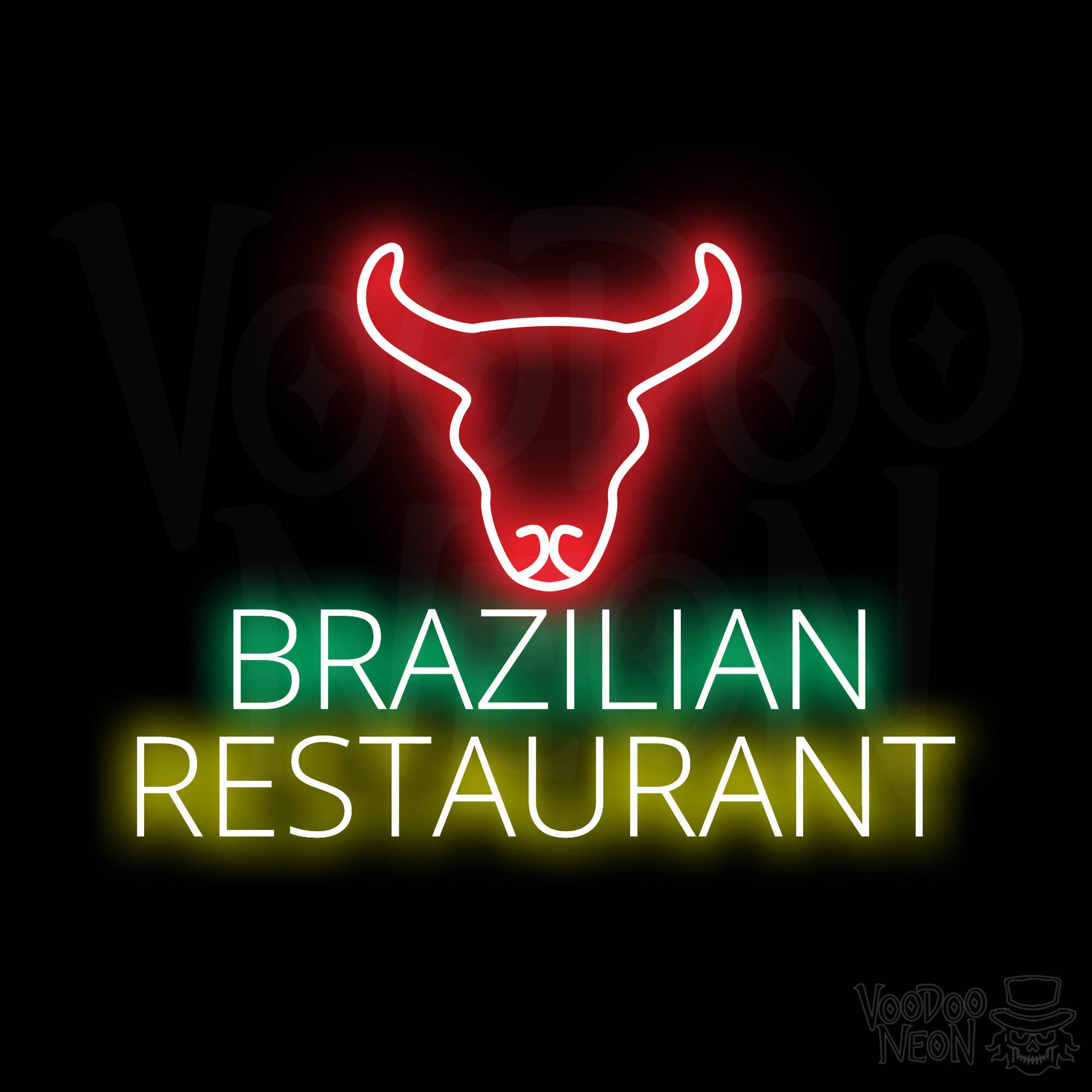 Brazilian Restaurant LED Neon - Multi-Color