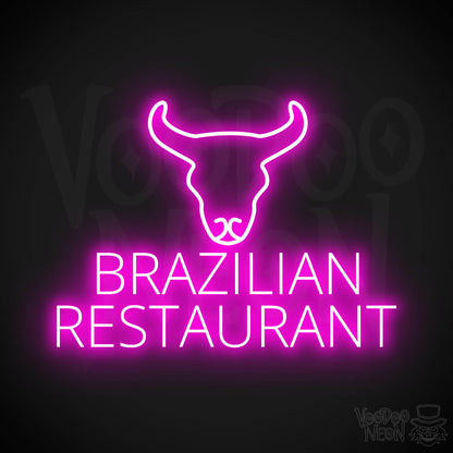 Brazilian Restaurant LED Neon - Pink