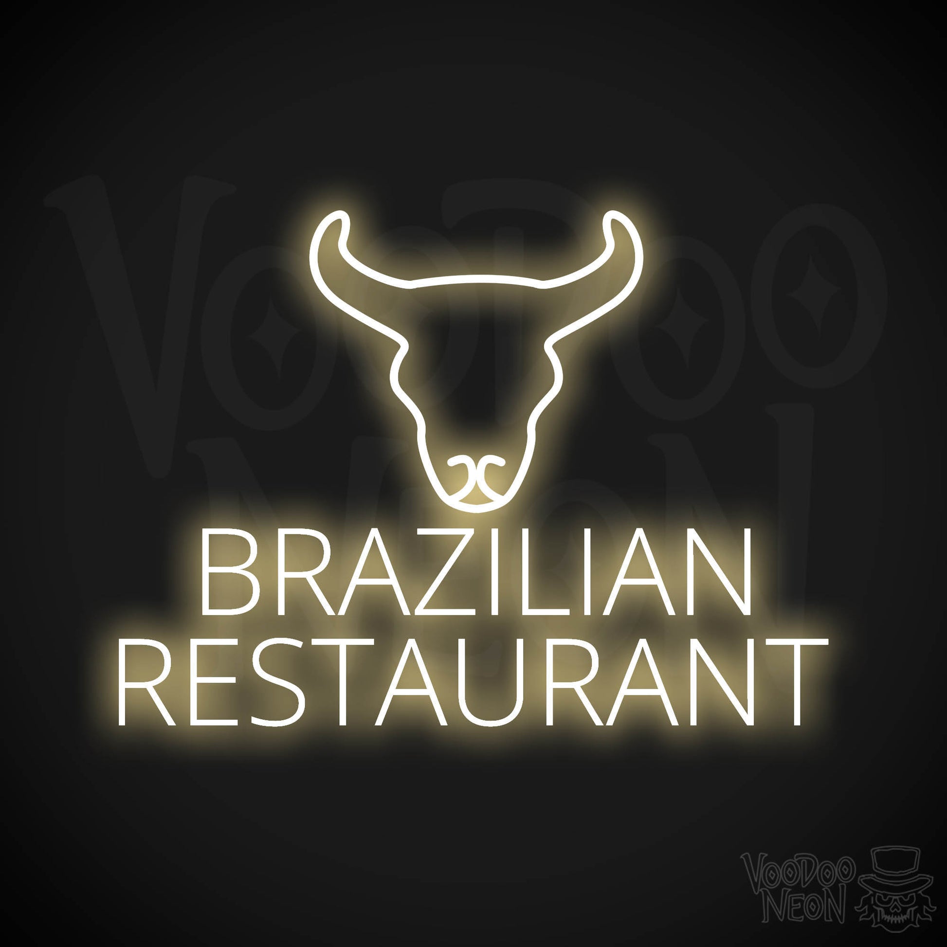 Brazilian Restaurant LED Neon - Warm White