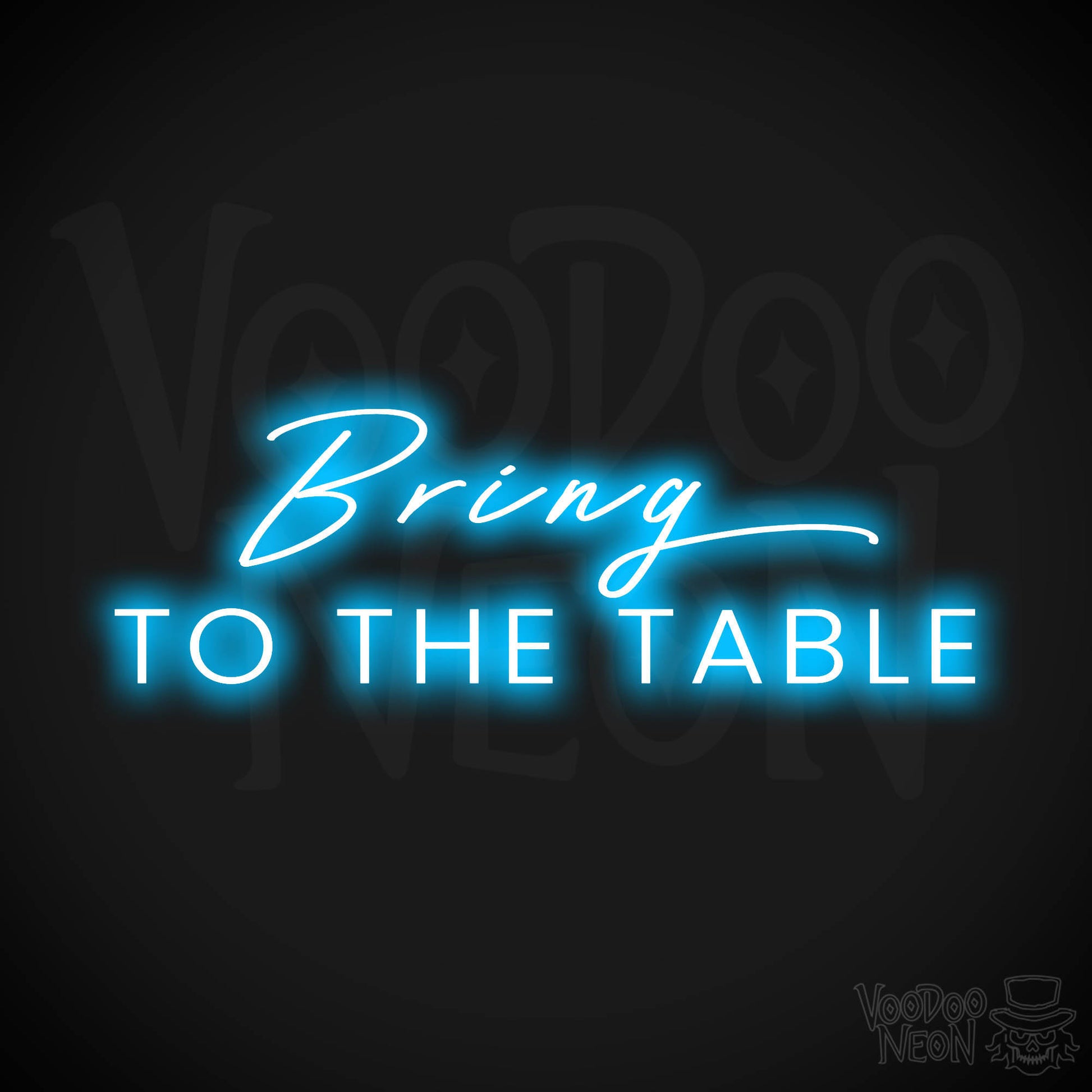 Bring To The Table LED Neon - Dark Blue