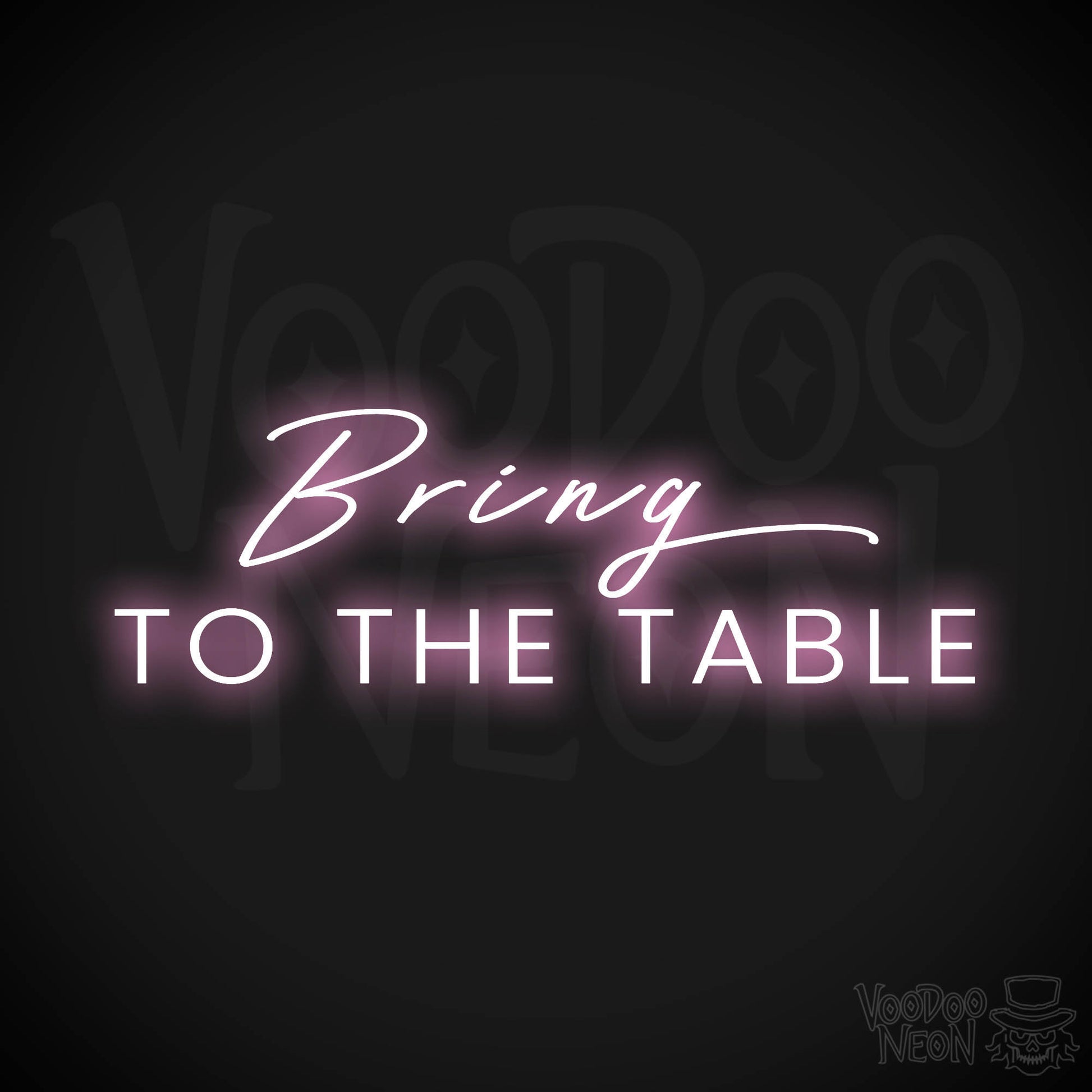 Bring To The Table LED Neon - Light Pink
