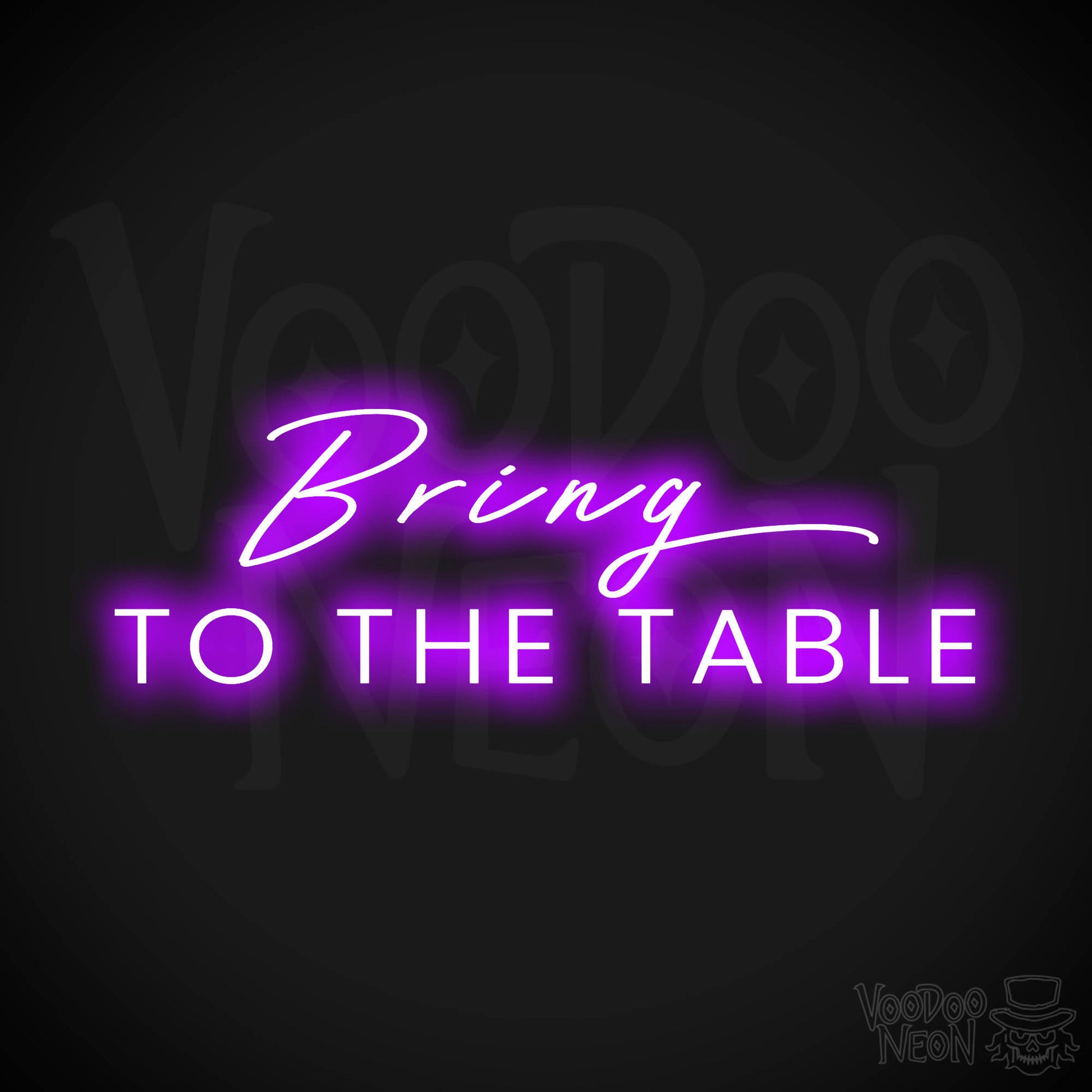 Bring To The Table LED Neon - Purple