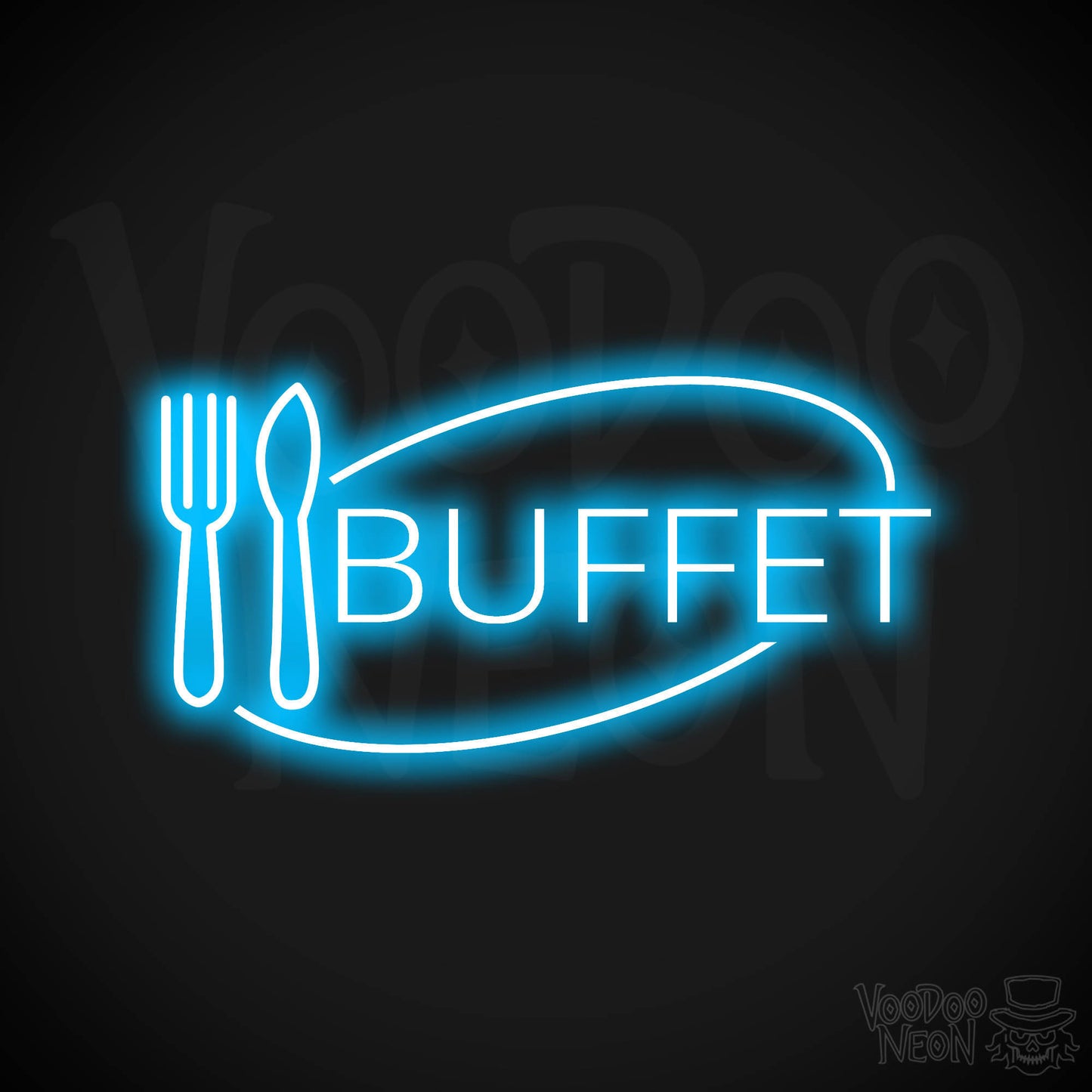 Buffet LED Neon - Dark Blue