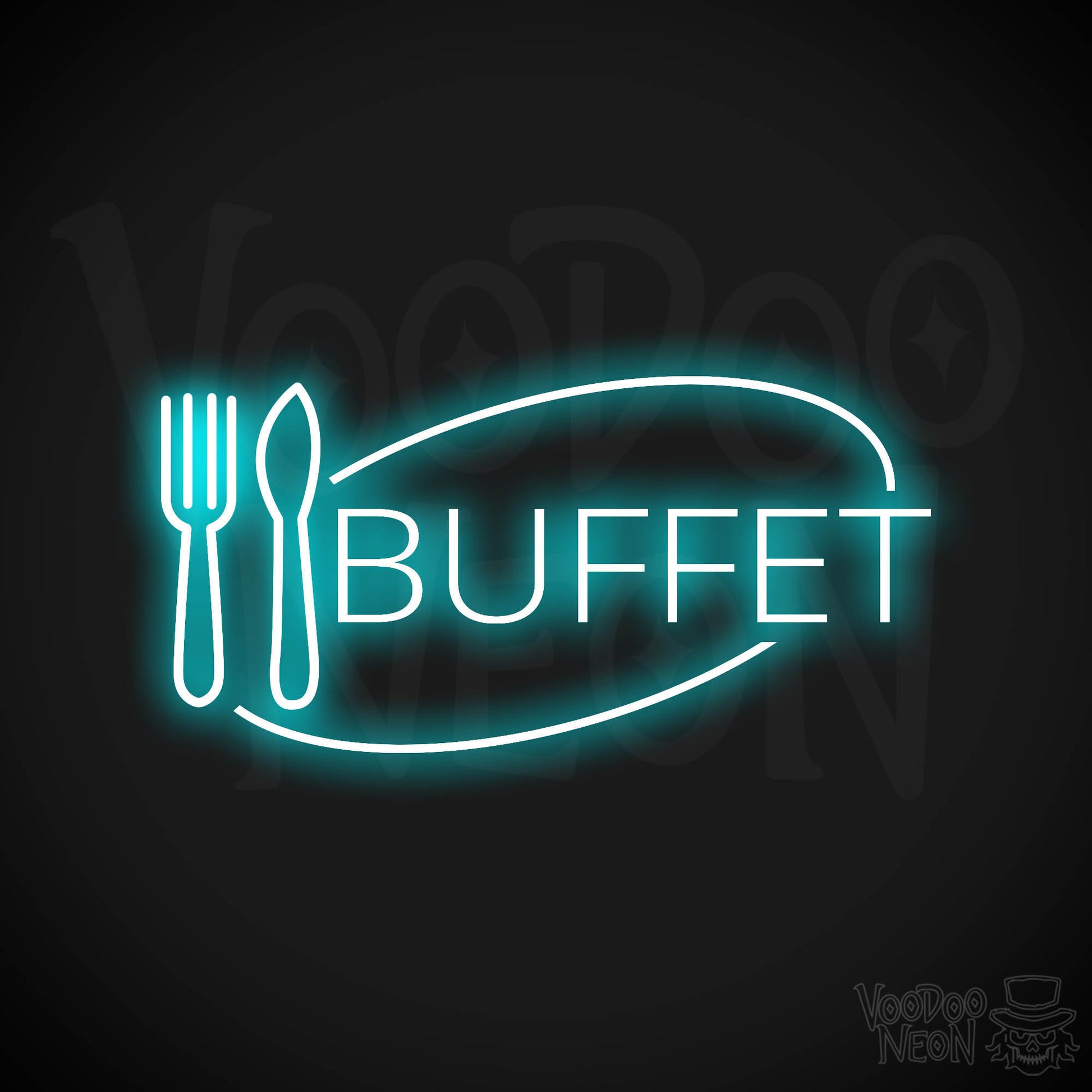 Buffet LED Neon - Ice Blue