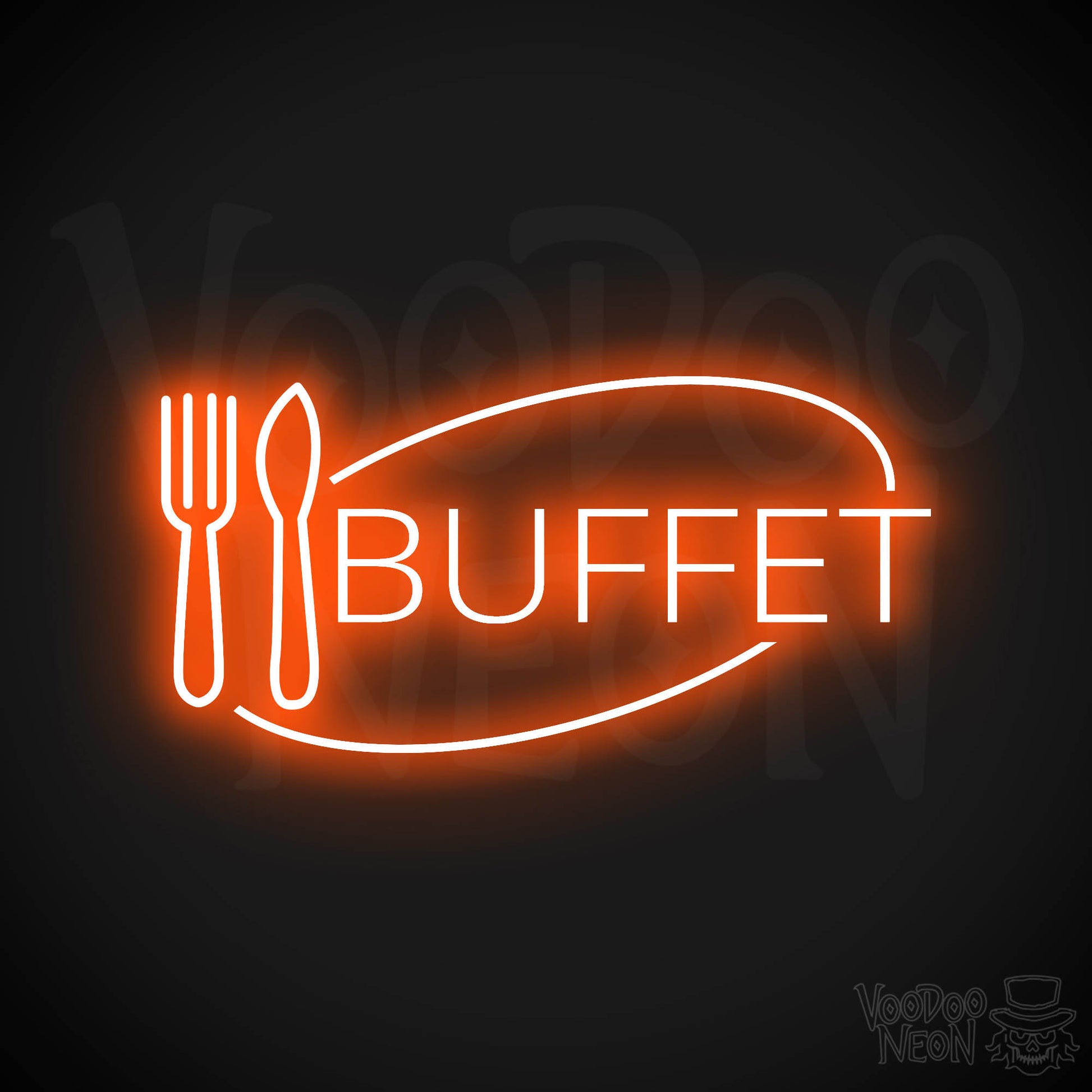 Buffet LED Neon - Orange