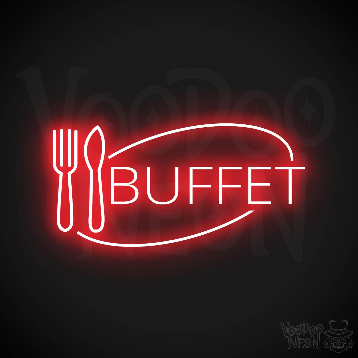 Buffet LED Neon - Red