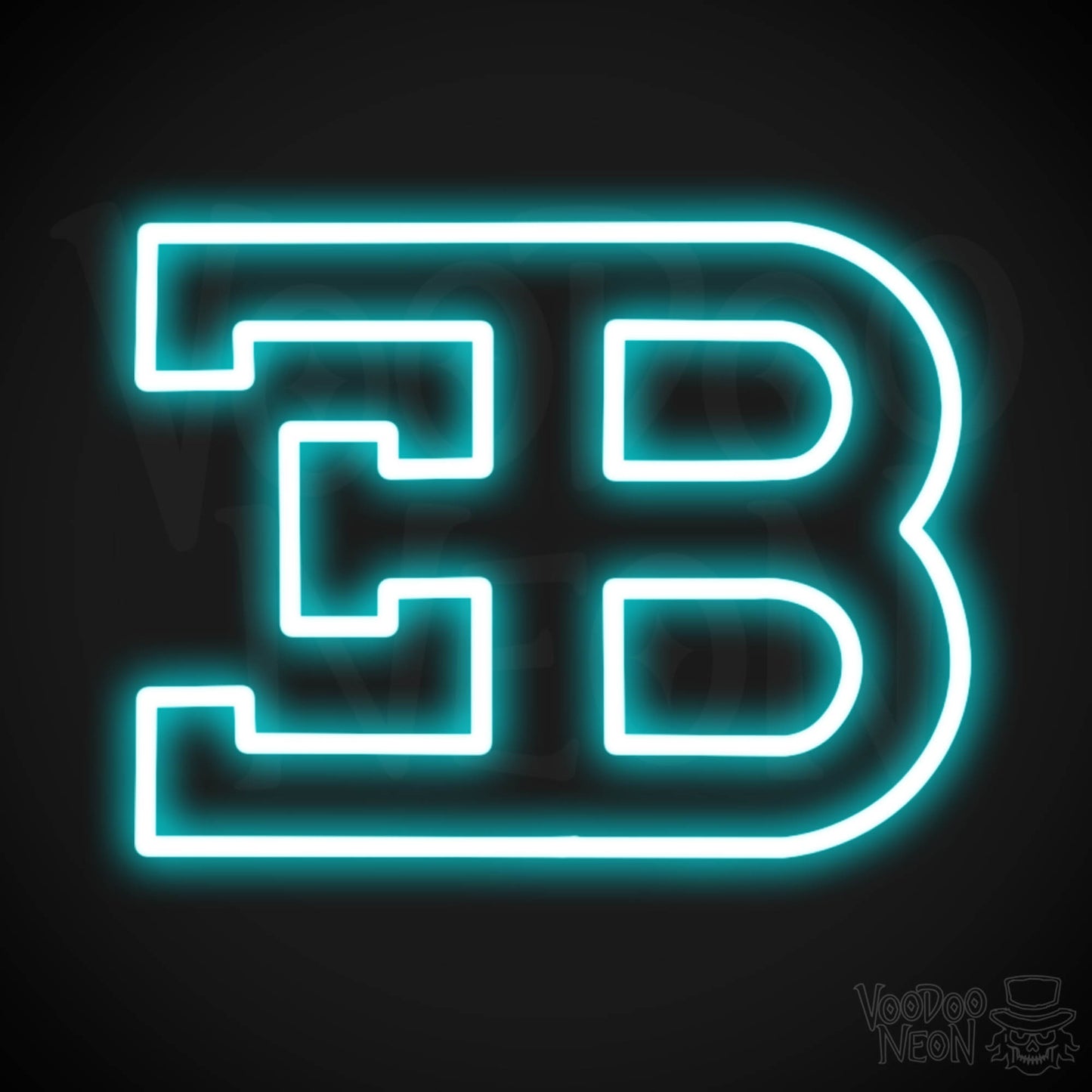 Bugatti Neon Sign - Neon Bugatti Sign - Bugatti Decor - Neon Bugatti Logo - Color Ice Blue