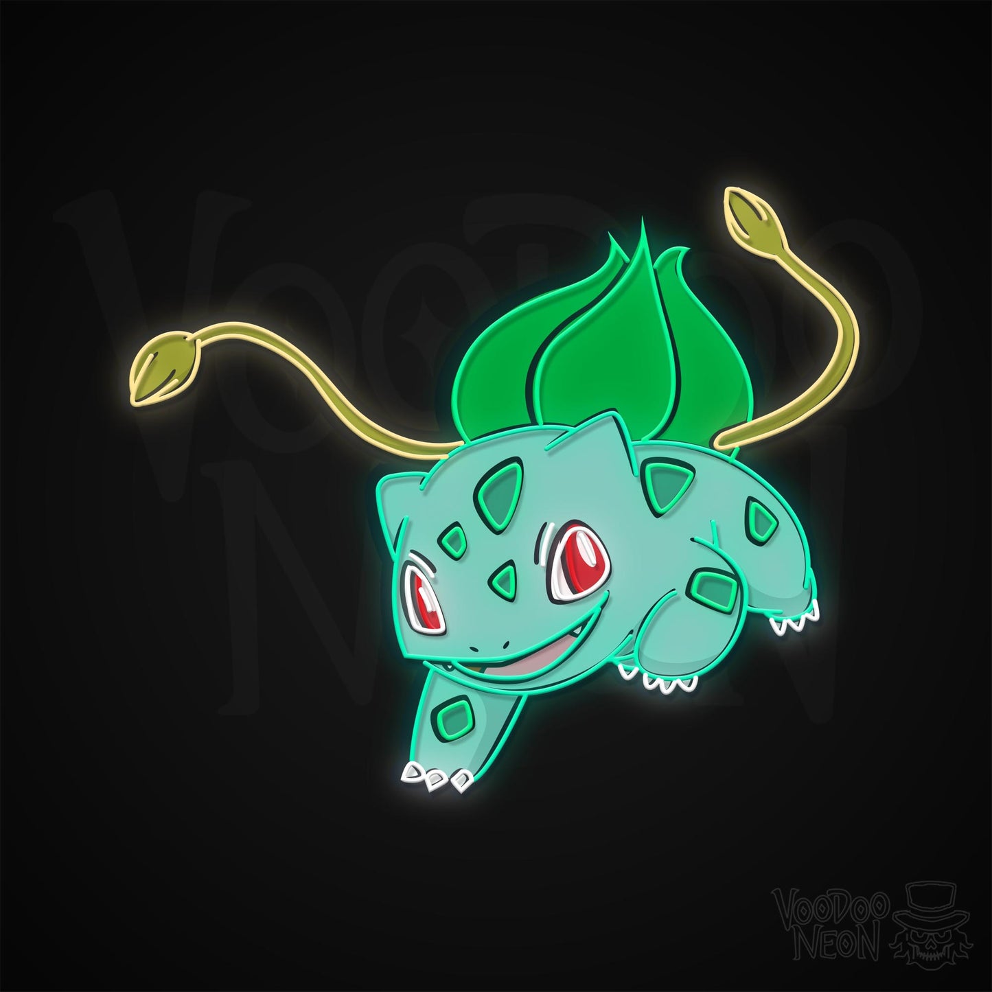 Bulbasaur Neon Sign - Multi-Color - Blackwall