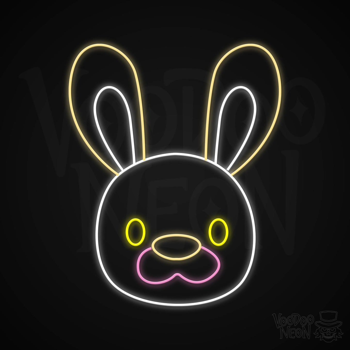 Bunny Neon Sign - Multi-Color - Blackwall