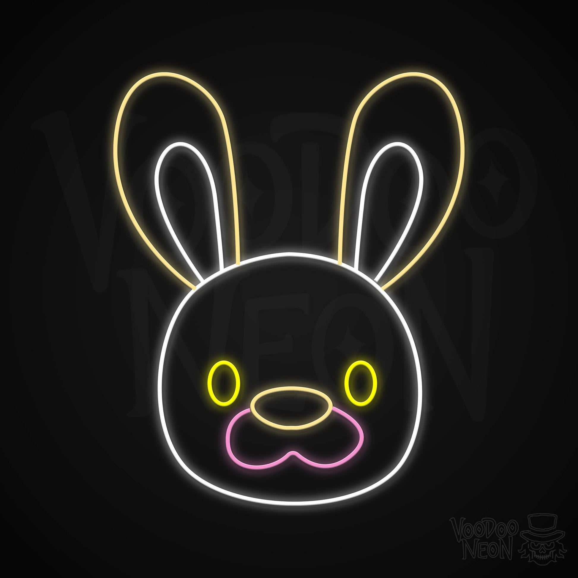 Bunny Neon Sign - Multi-Color - Blackwall