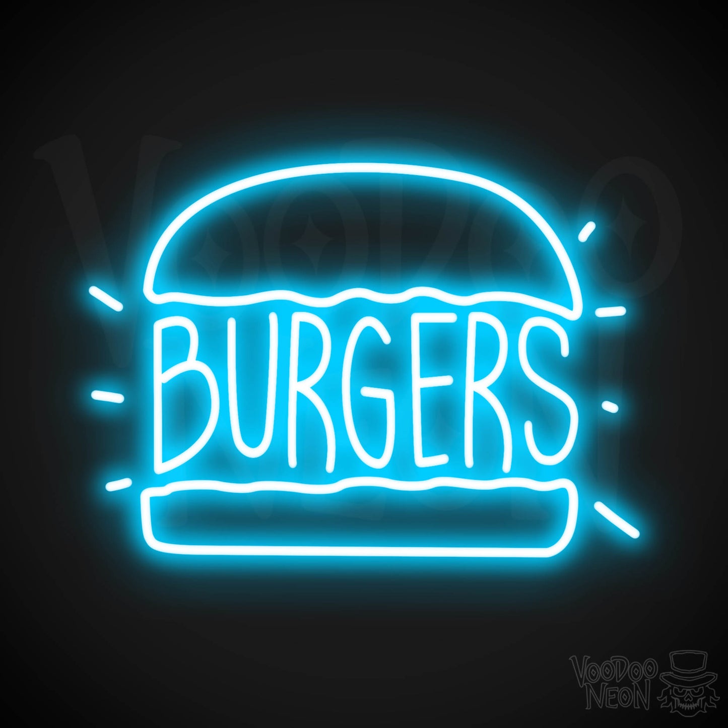 Burger 2 LED Neon - Dark Blue