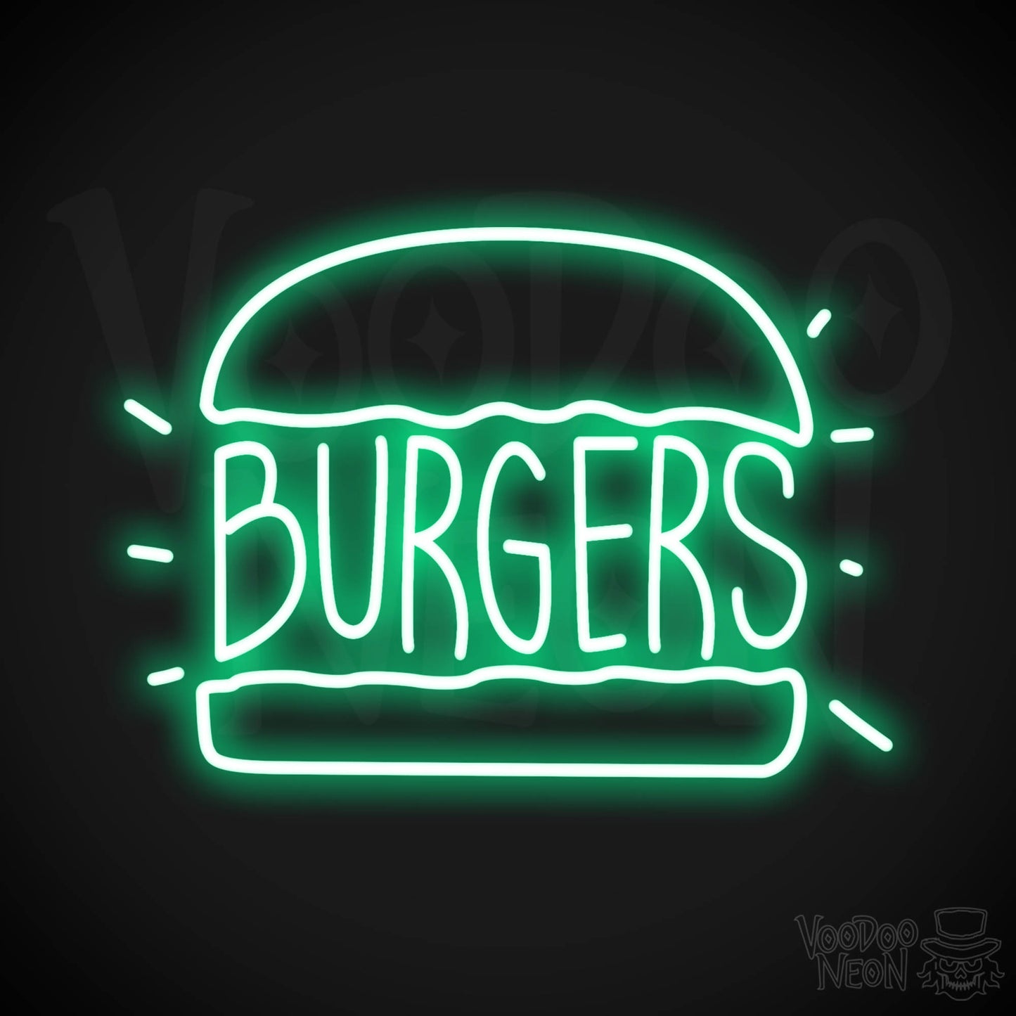 Burger 2 LED Neon - Green