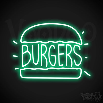 Burger 2 LED Neon - Green