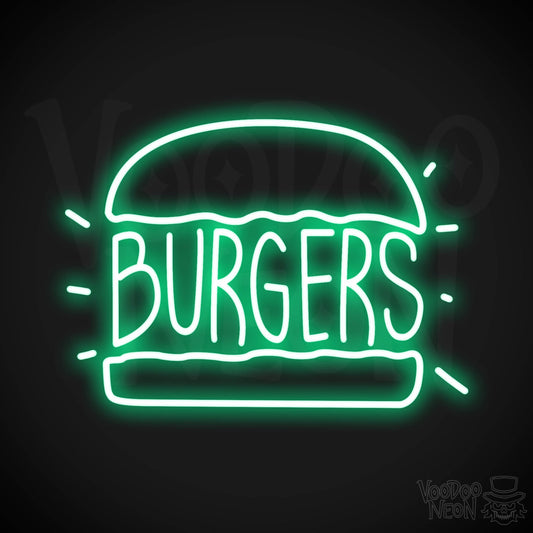 Burger 2 LED Neon - Green