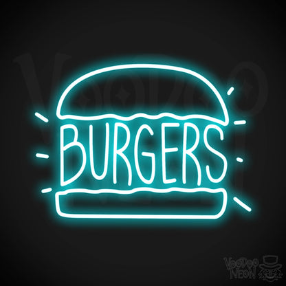 Burger 2 LED Neon - Ice Blue