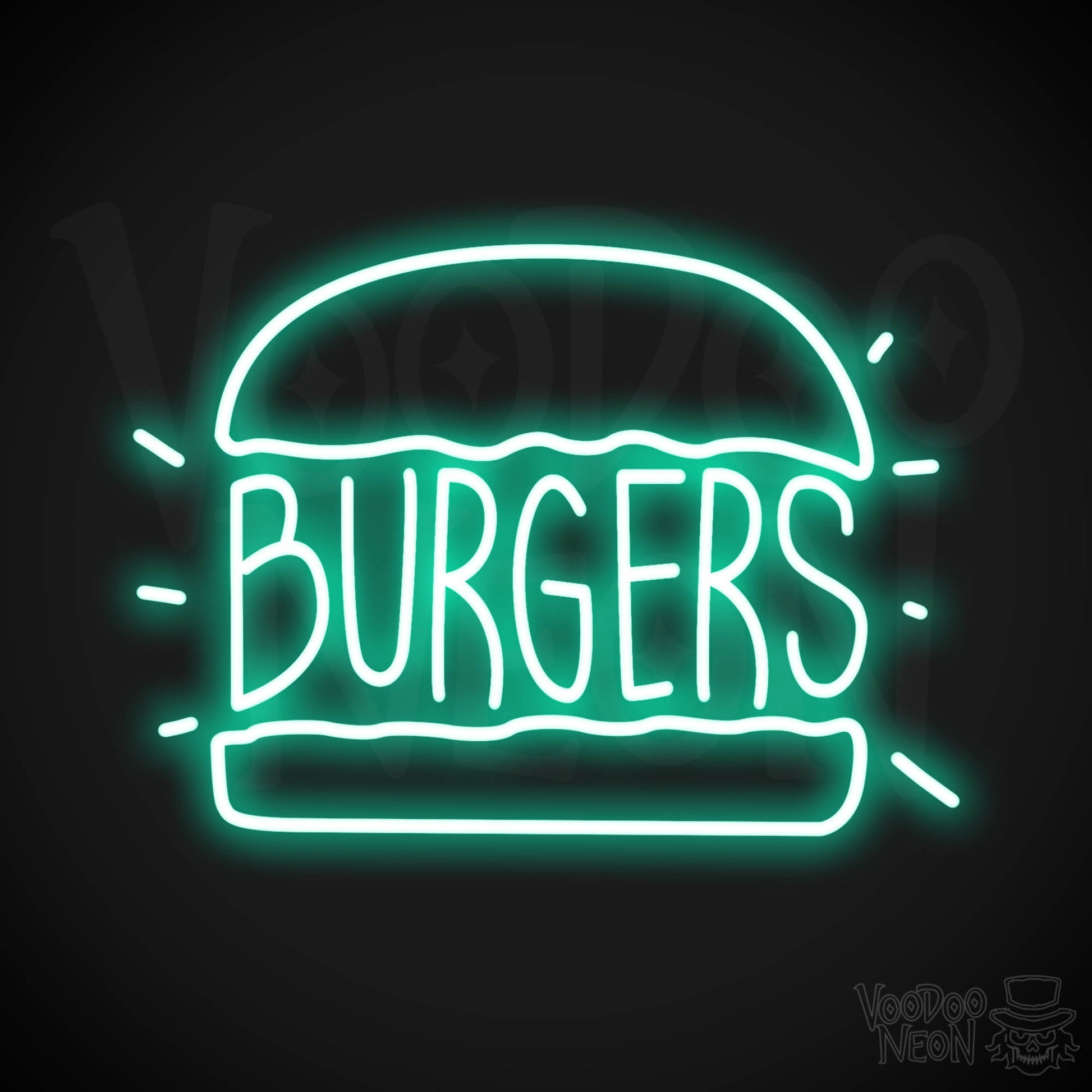 Burger 2 LED Neon - Light Green