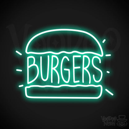 Burger 2 LED Neon - Light Green