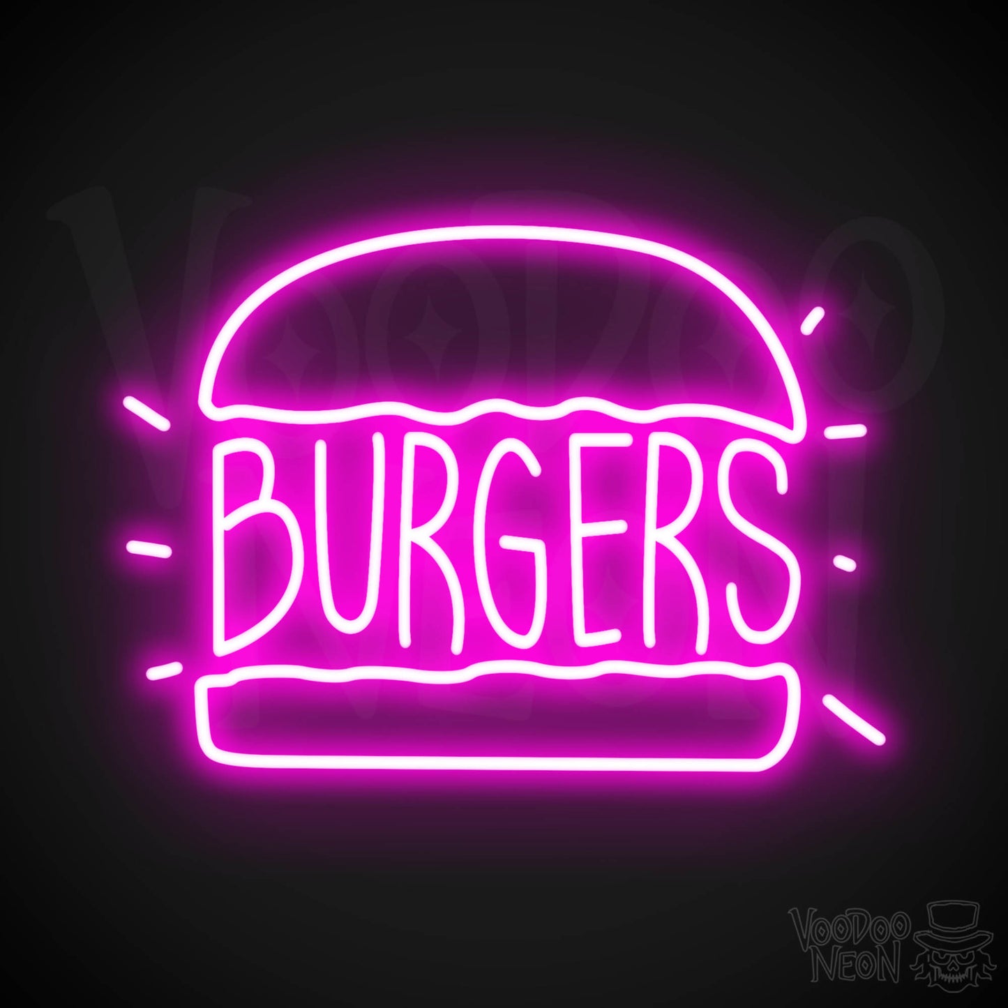 Burger 2 LED Neon - Pink