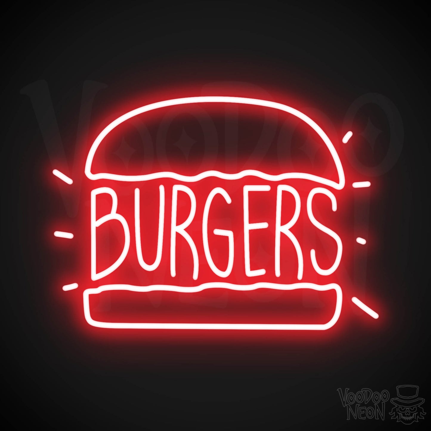 Burger 2 LED Neon - Red