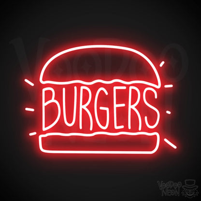 Burger 2 LED Neon - Red