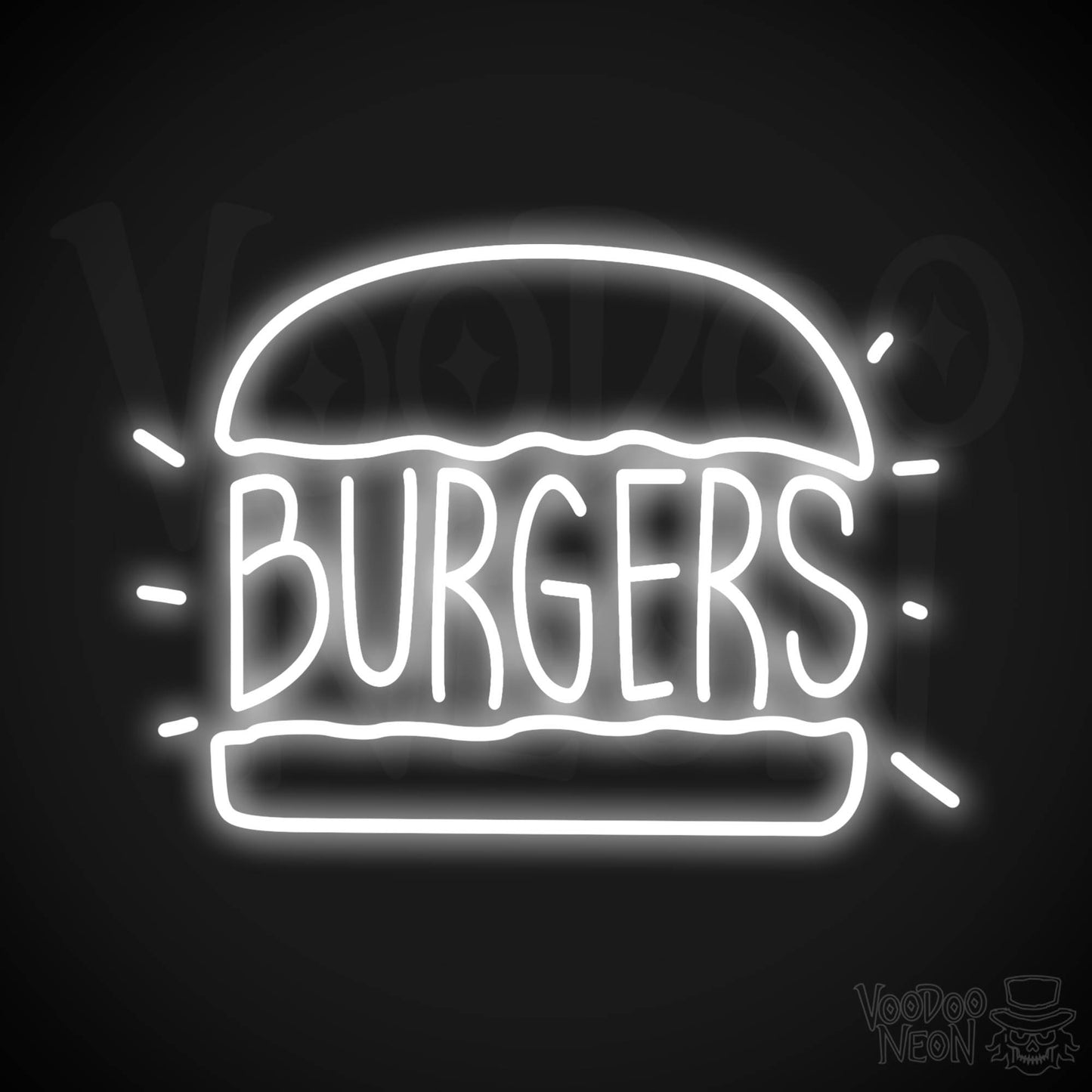 Burger 2 LED Neon - White