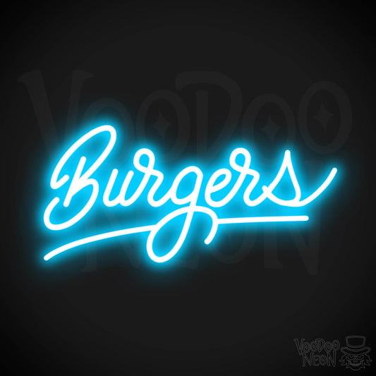 Burger 3 LED Neon - Dark Blue