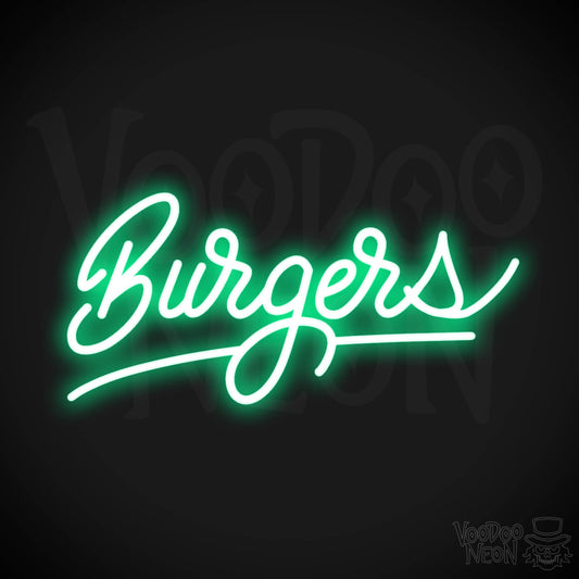 Burger 3 LED Neon - Green
