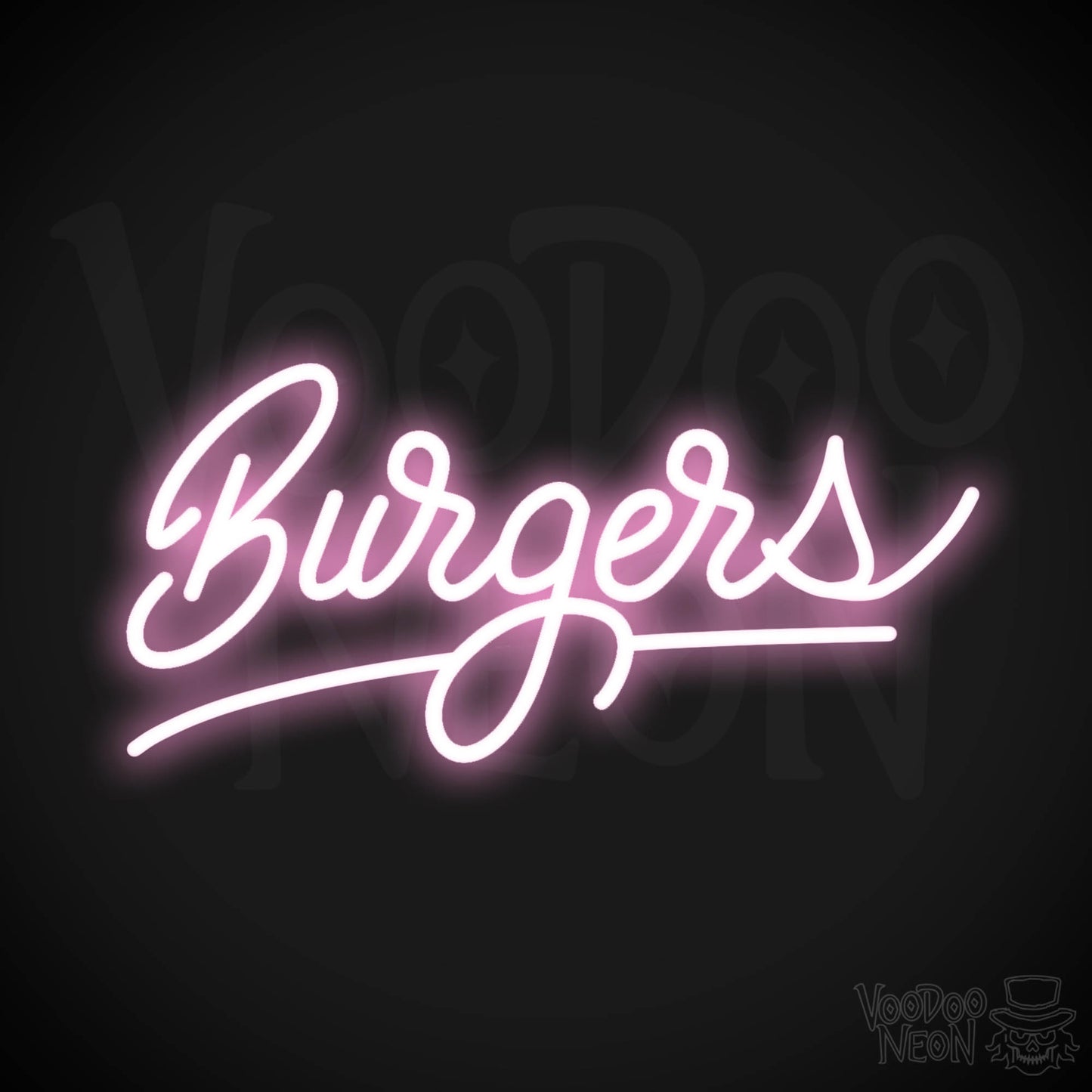 Burger 3 LED Neon - Light Pink