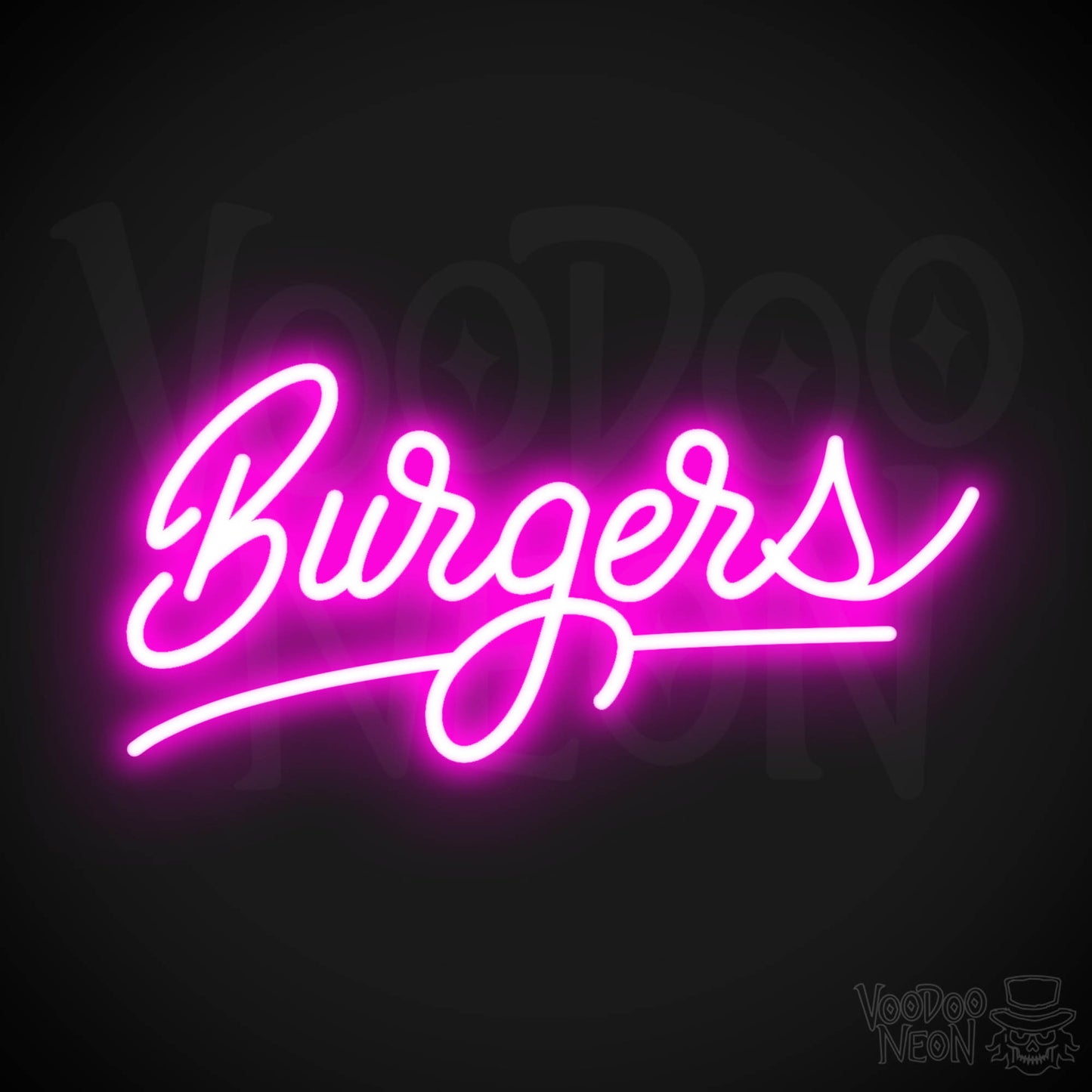 Burger 3 LED Neon - Pink