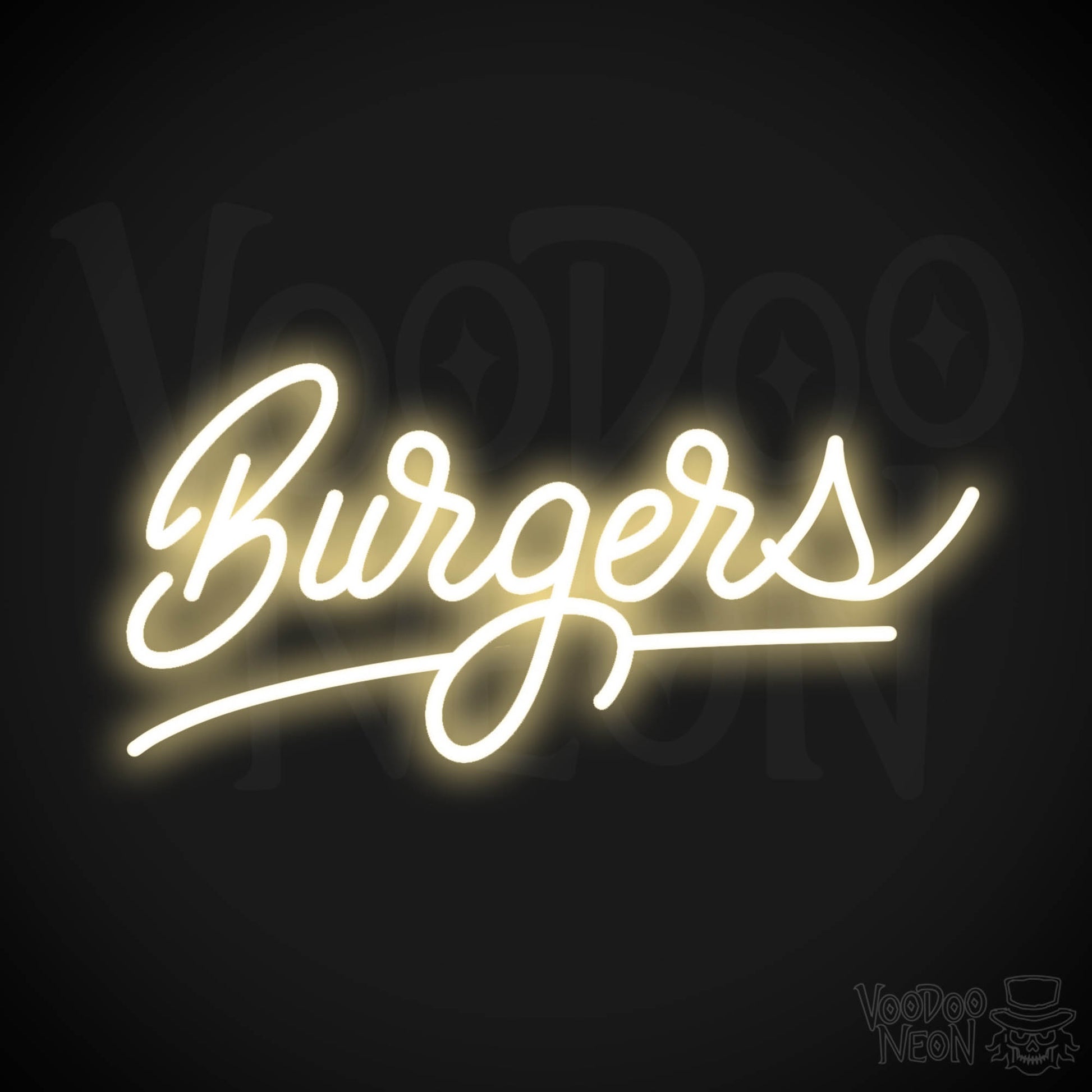 Burger 3 LED Neon - Warm White