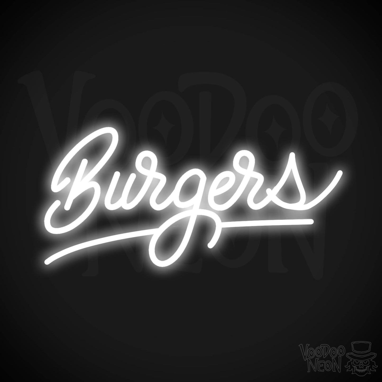 Burger 3 LED Neon - White