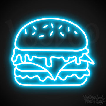 Burger 4 LED Neon - Dark Blue