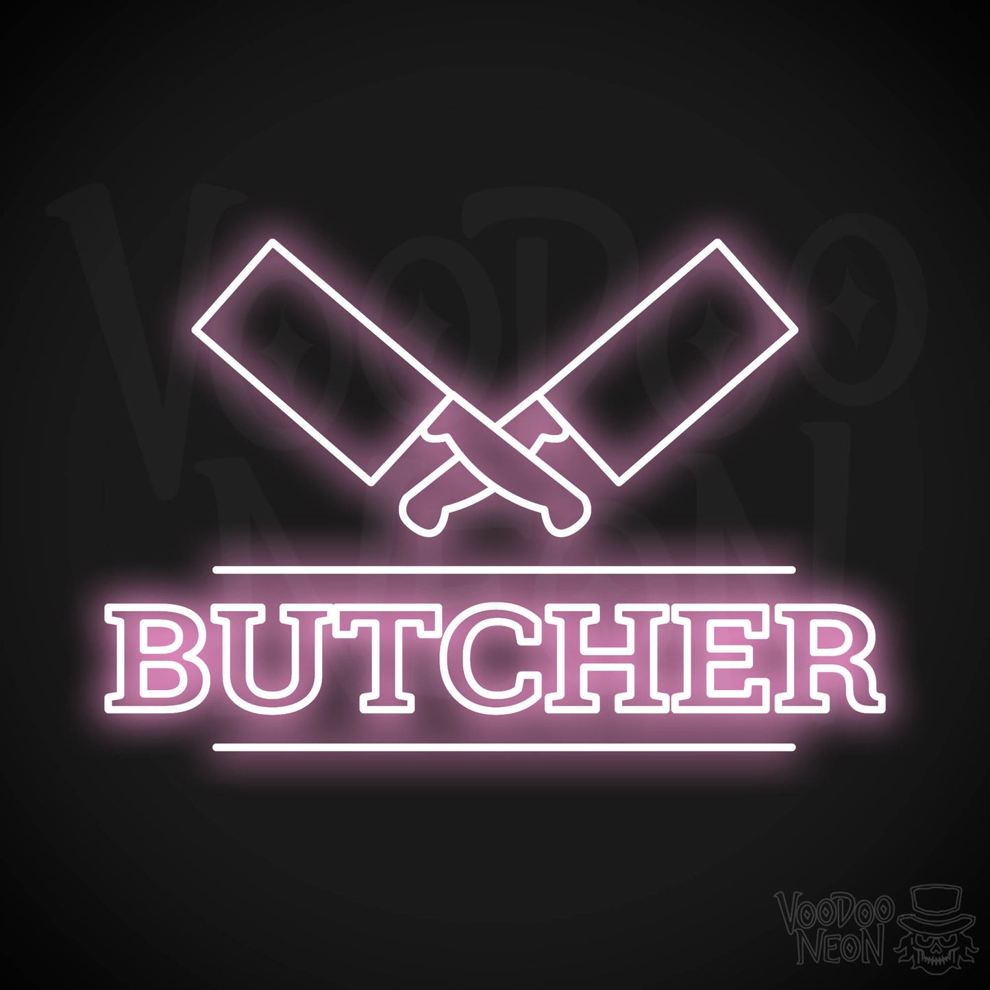 Butcher Shop LED Neon - Light Pink
