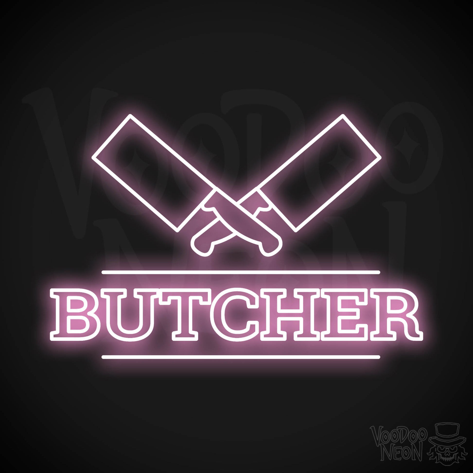 Butcher Shop LED Neon - Light Pink