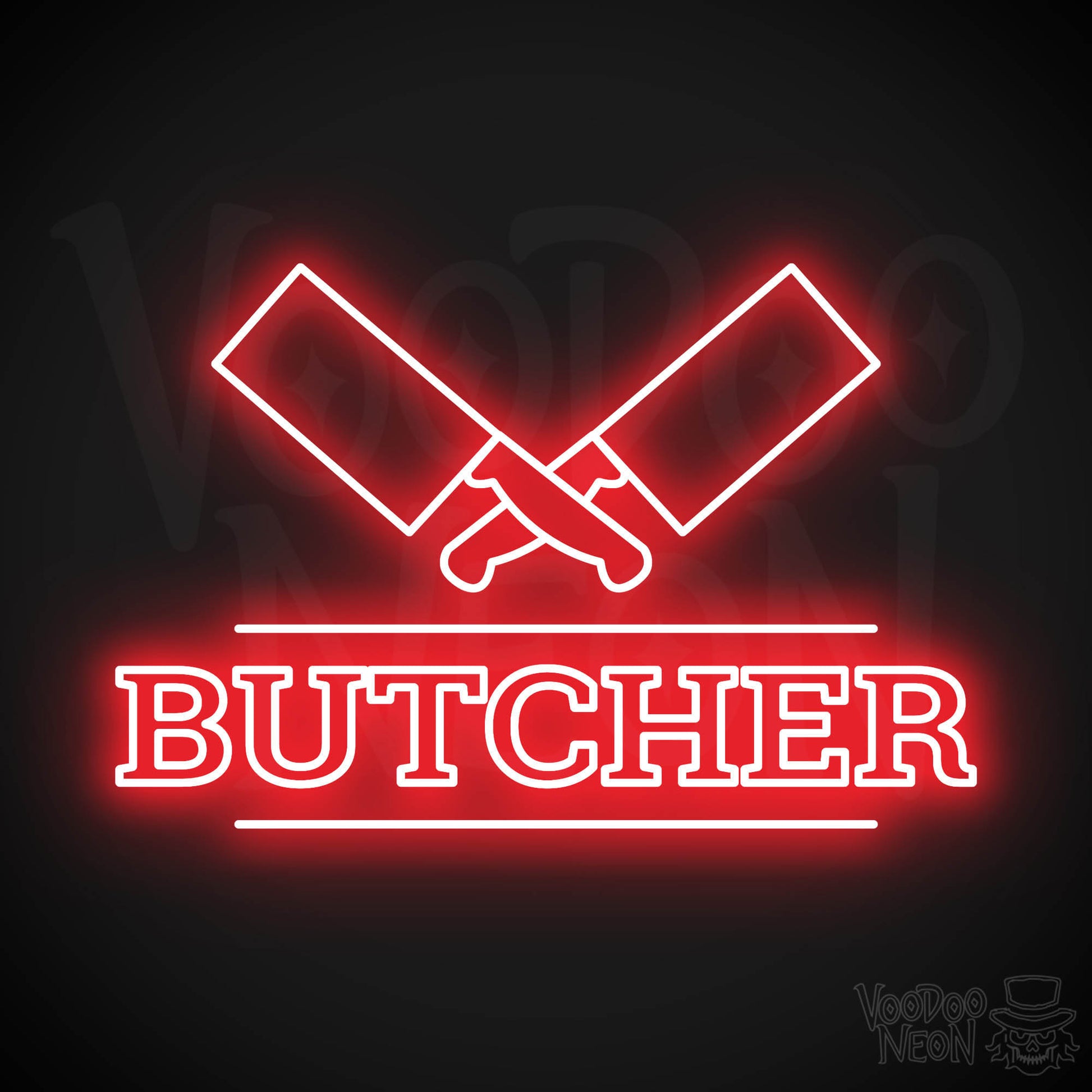 Butcher Shop LED Neon - Red
