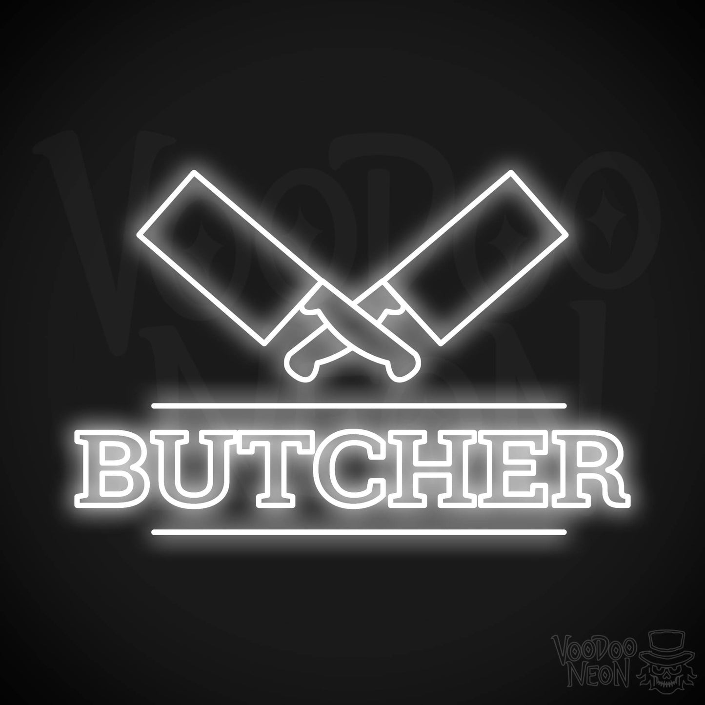 Butcher Shop LED Neon - White
