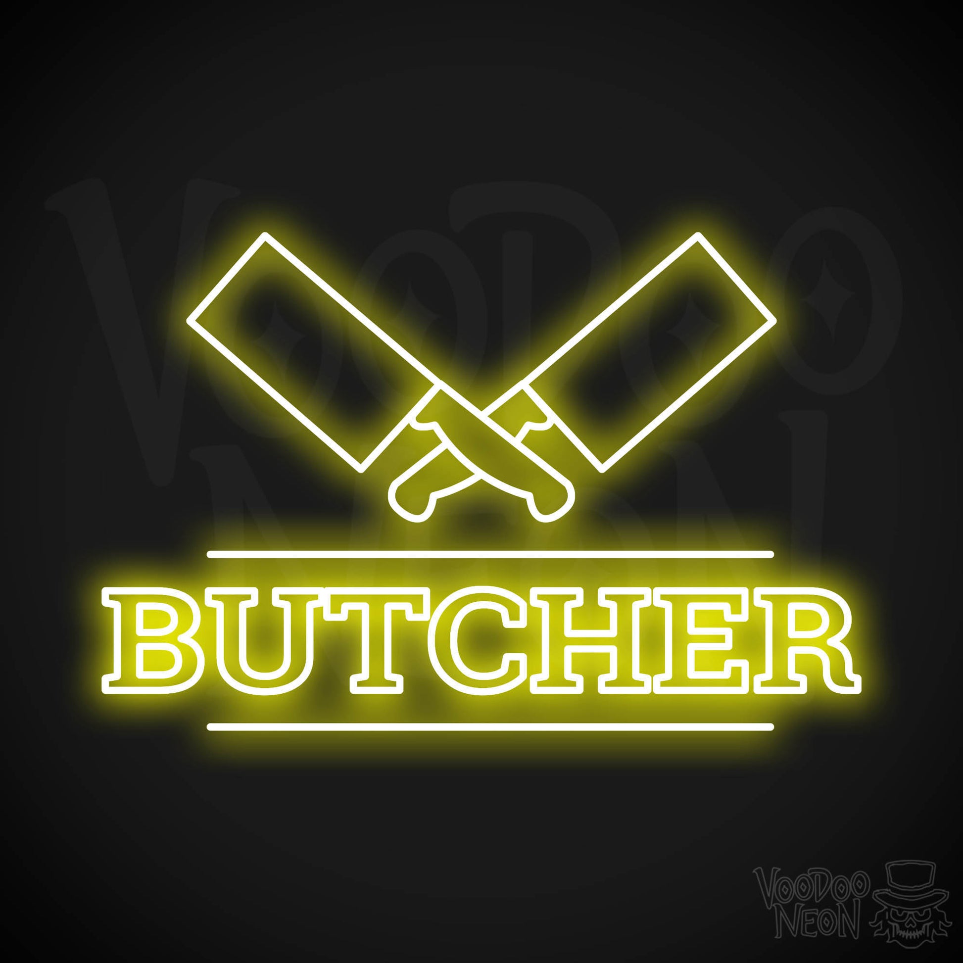 Butcher Shop LED Neon - Yellow