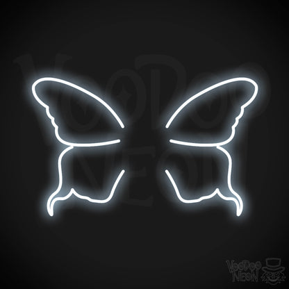 Butterfly Wings Neon Sign - Neon Butterfly Wings Sign - LED Art Work - Color Cool White