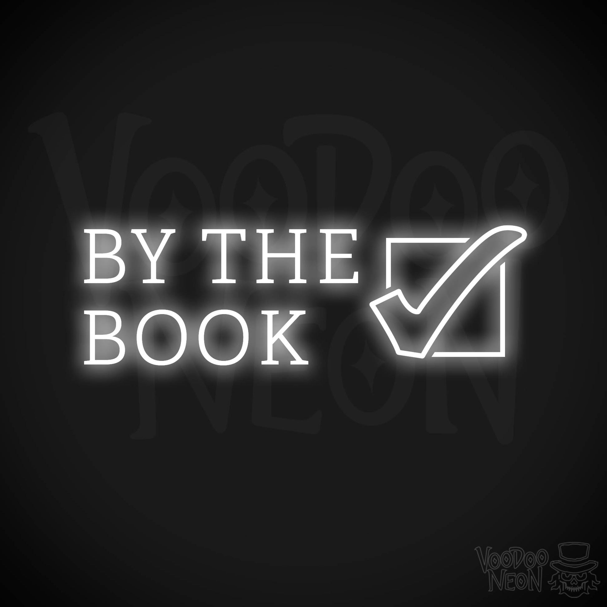 By The Book LED Neon - White