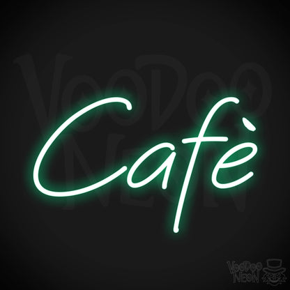 Cafe Neon Sign - Cafe Sign - Neon Cafe Signs - Color Green